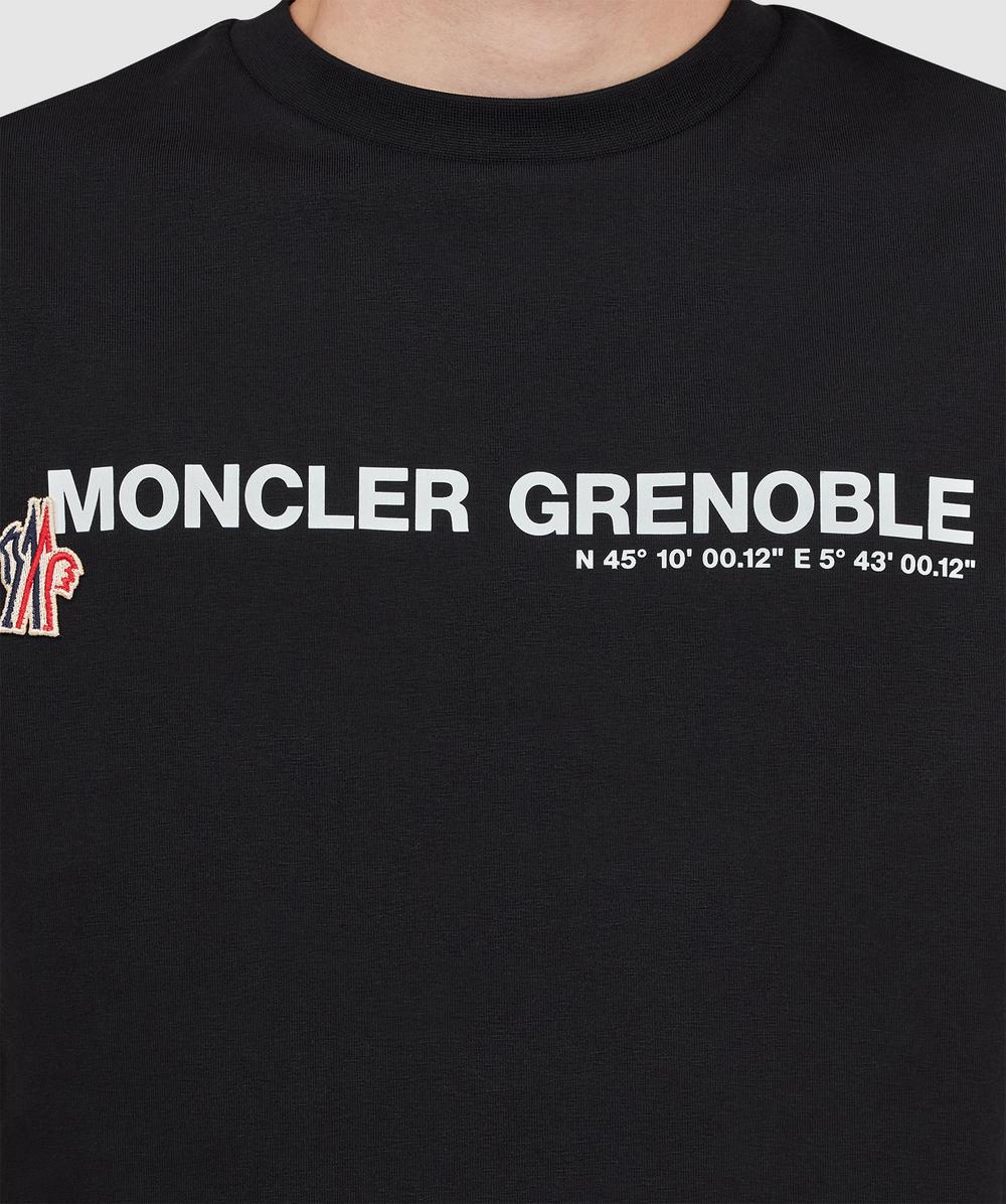 Moncler Grenoble script t-shirt | BLACK | SEVENSTORE