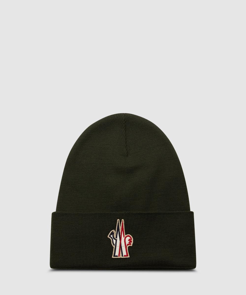 Moncler Grenoble Beanie (Olive - One Size) - Size ONE SIZE, Unisex