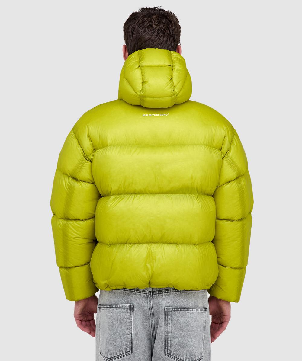 【萬次郎】Yoused retro buggies jacket 2 MKI MIYUKI ZOKU Translucent hooded bubble jacket | CHARTREUSE