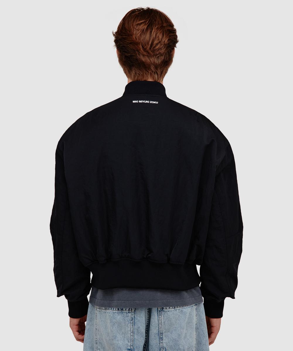 MKI MIYUKI ZOKU Silky nylon bomber jacket | BLACK | SEVENSTORE