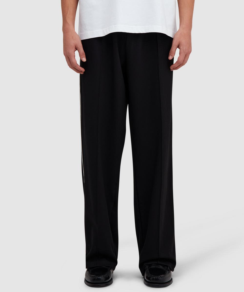 Mki Miyuki Zoku Wide Fit Poly Track Pant In Black