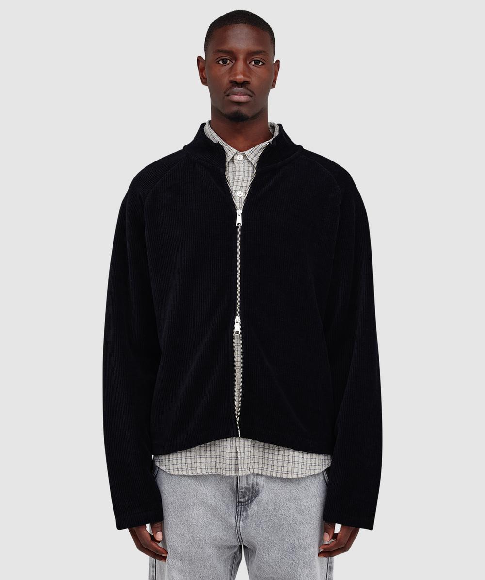 Mfpen Leisure Zip Up Jacket In Black