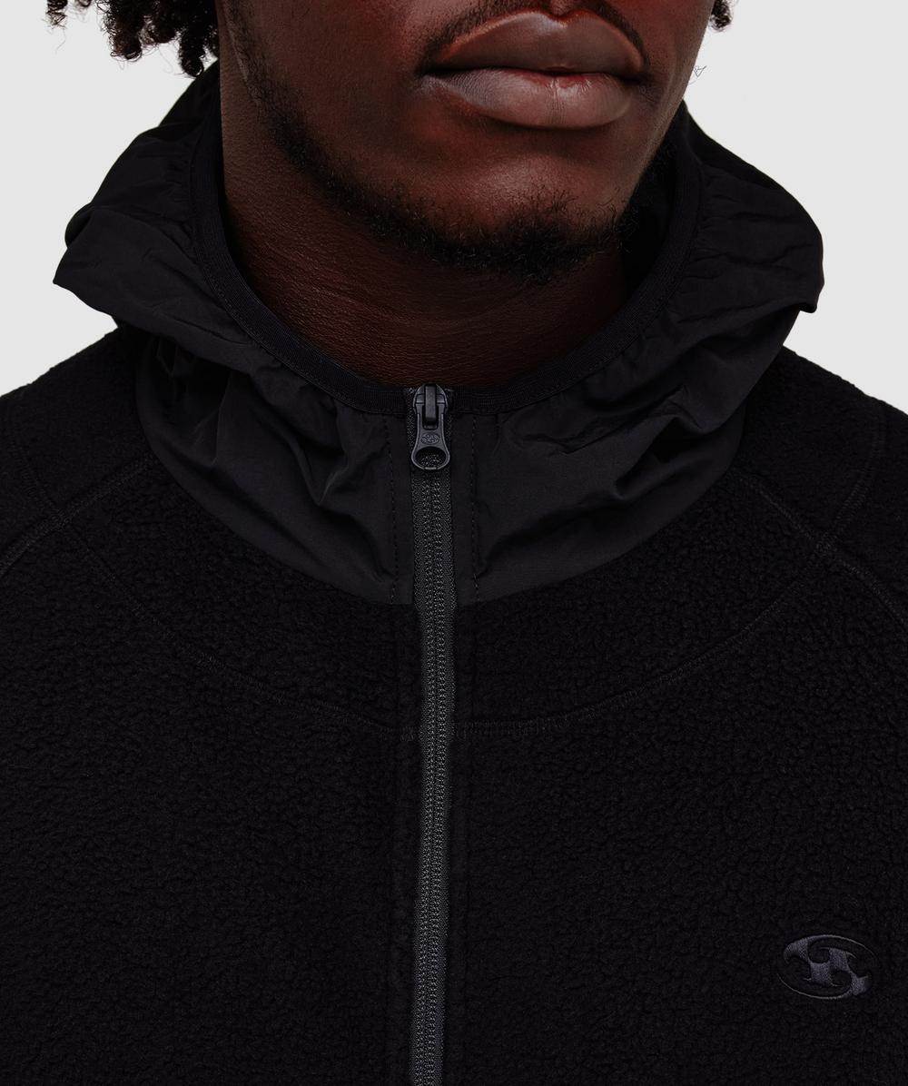 San San Gear Fleece jacket | BLACK | SEVENSTORE
