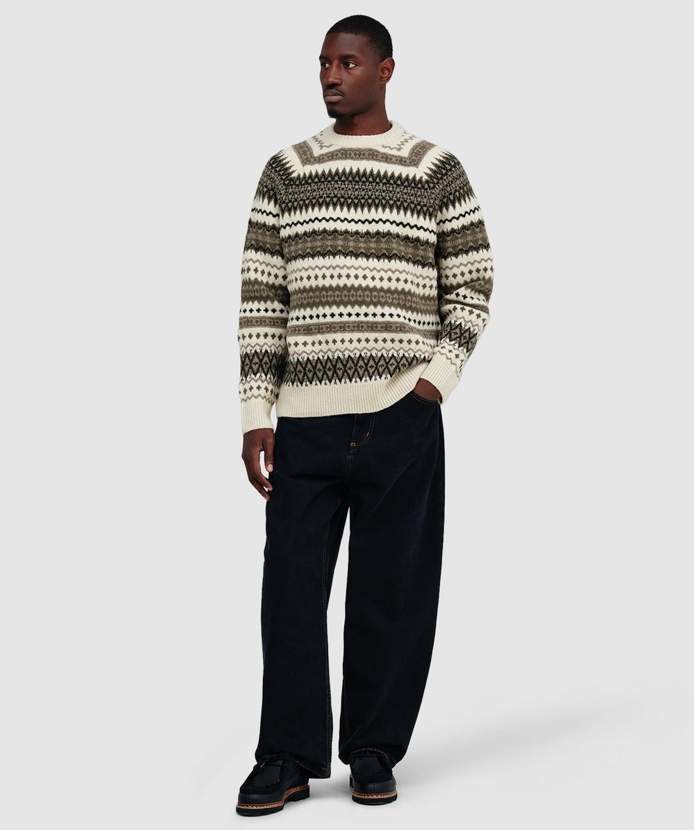 Barbour Hase brushed fair isle sweater | WHISPER WHITE | SEVENSTORE