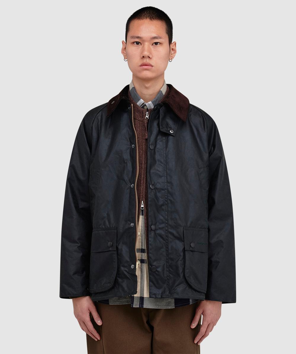 Barbour Bedale Wax Jacket (Sage - 38) - Size 38, Male