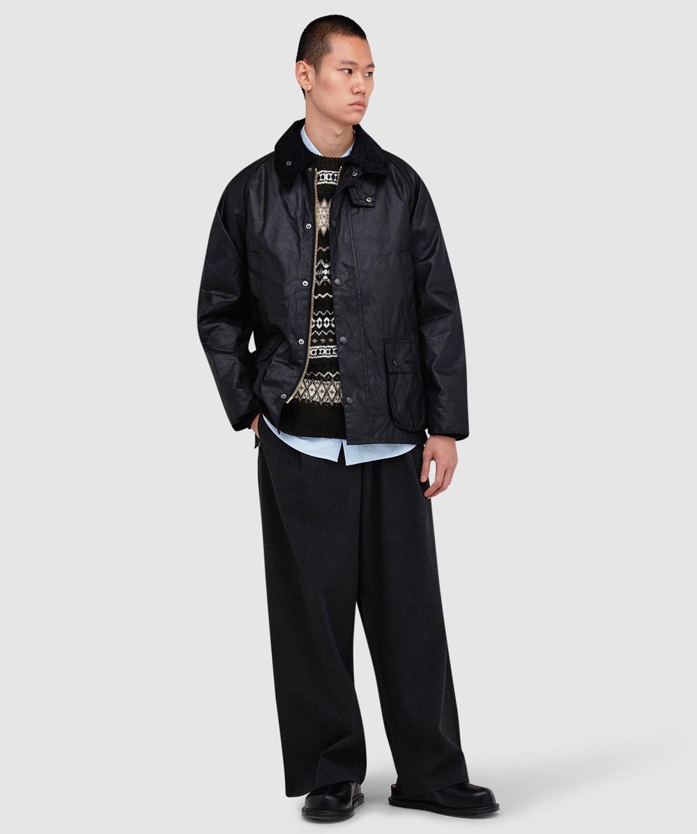 Barbour Bedale wax jacket | BLACK | SEVENSTORE