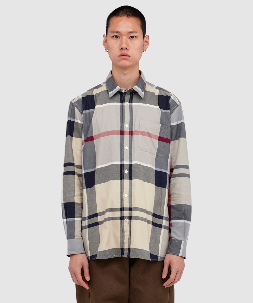 Barbour Renford Oversized Tartan Shirt In Animal Print