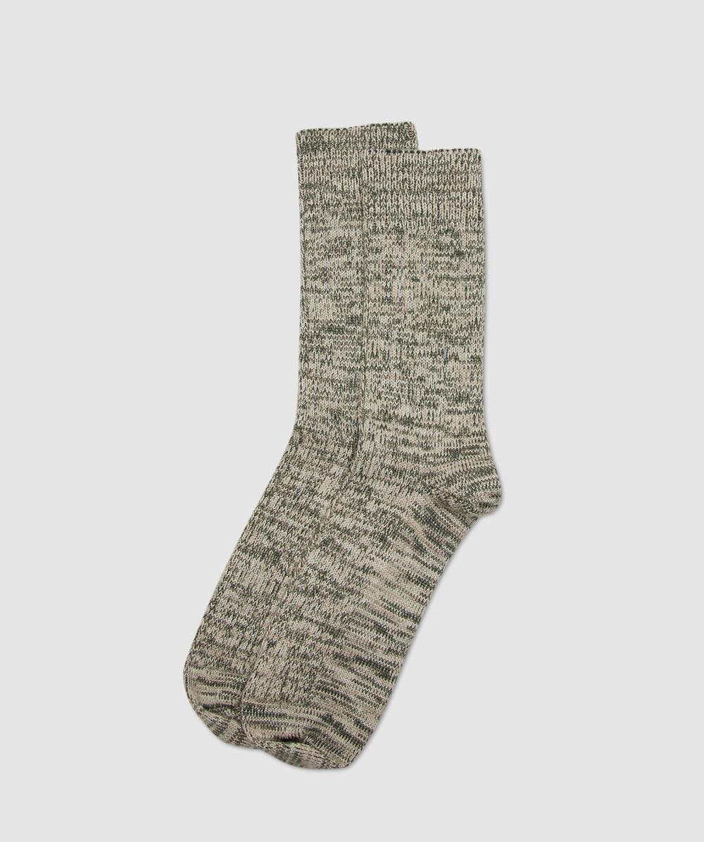 Cafe Mountain Slub Wool Trek Sock In Gray
