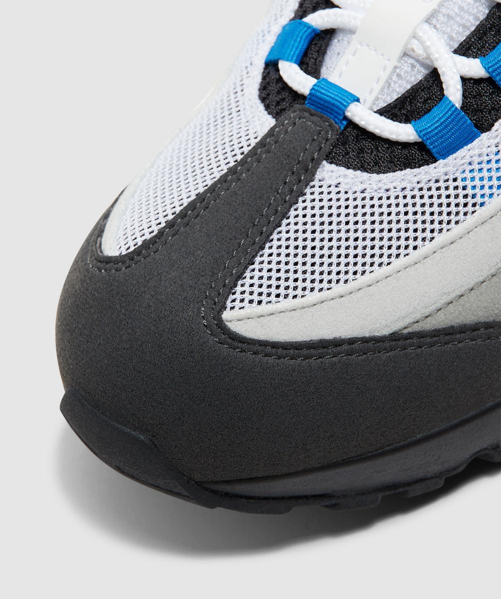 NIKE エアマックス95 BLUE SPARK-NEUTRAL GREY NIKE Air Max 95 Men's 8 Grey Blue Spark 609048-104 Sneakers
