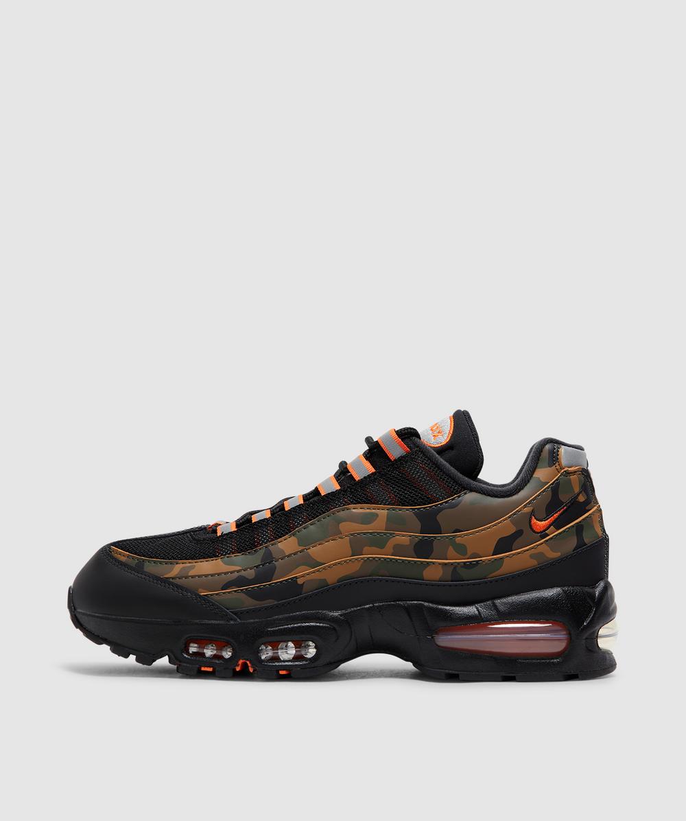 Nike Air Max 95 Og 'Orange Camo' Sneaker (Black/Safety Orange-Metallic Silver-Golden Beige-C - 3.5) - Size 3.5 - Women's, Unisex
