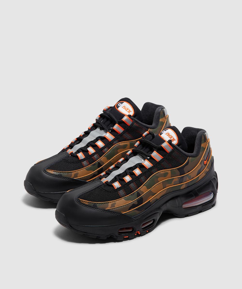 nike air max 95 orange and black