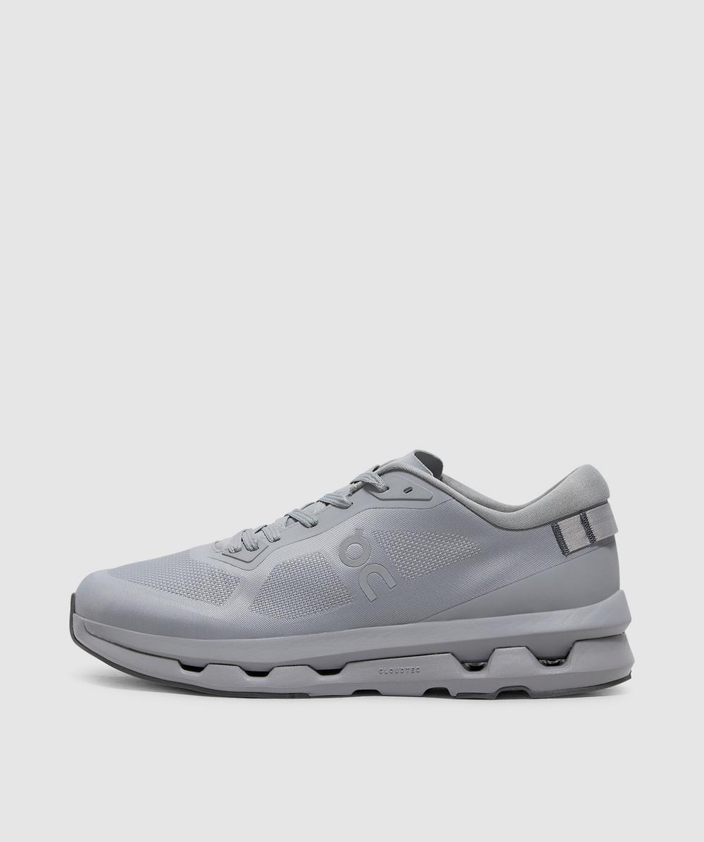 On Logo-print Trainers In Gray