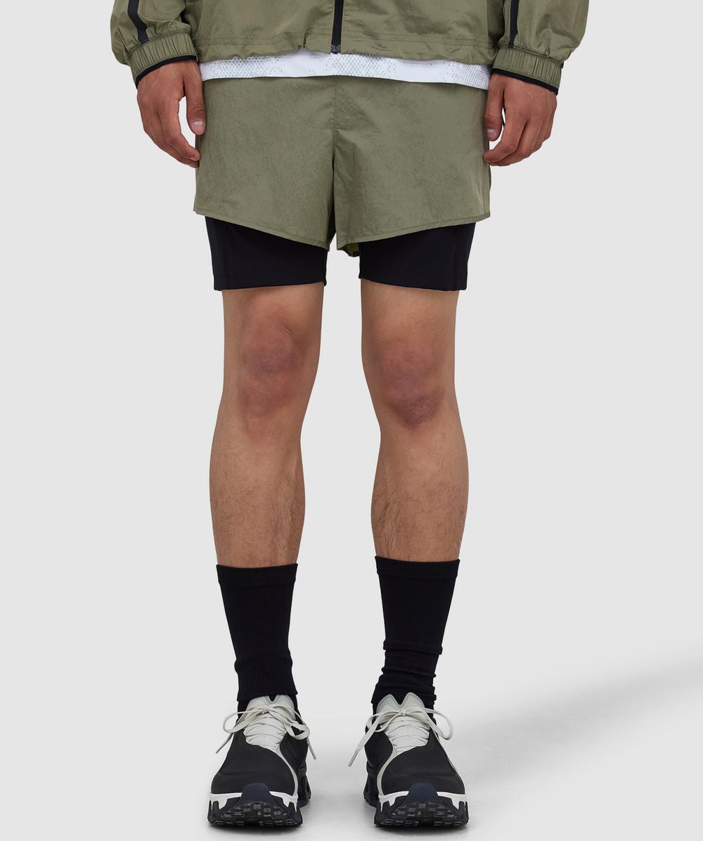 On Men's Green Performance Volt Short (Safari - S) - Size S
