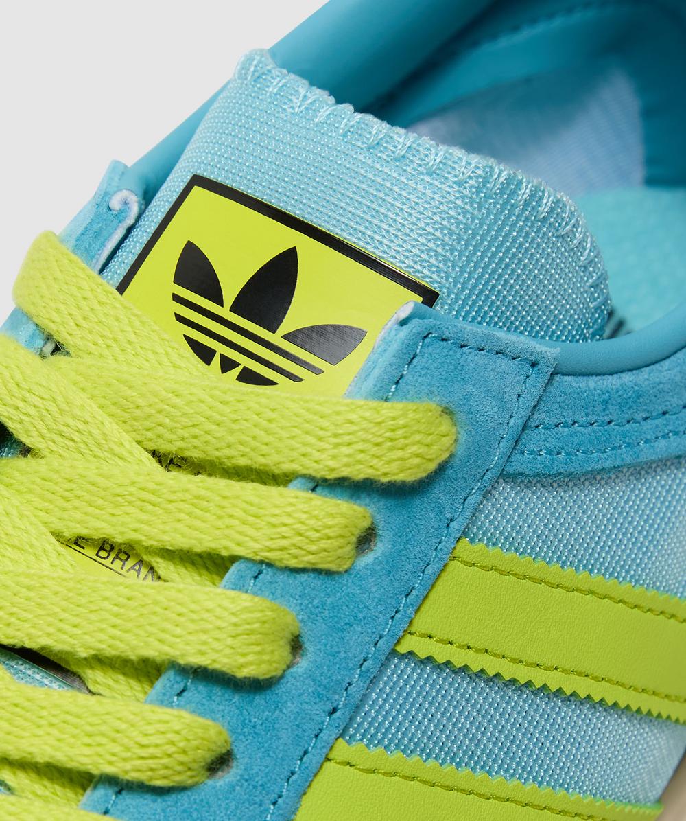 adidas gazelle silver green womens adidas La Trainer Lux Lace Up Sneakers main image 0