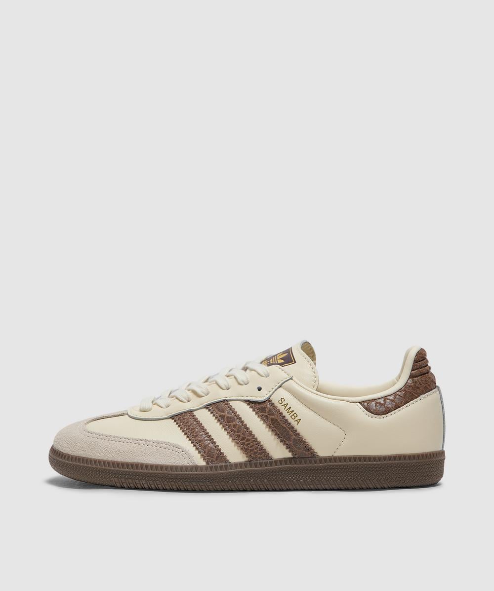 Adidas Men's Cream Samba Og Sneaker ( White/Earth Strata/Maroon - 9) - Size 9