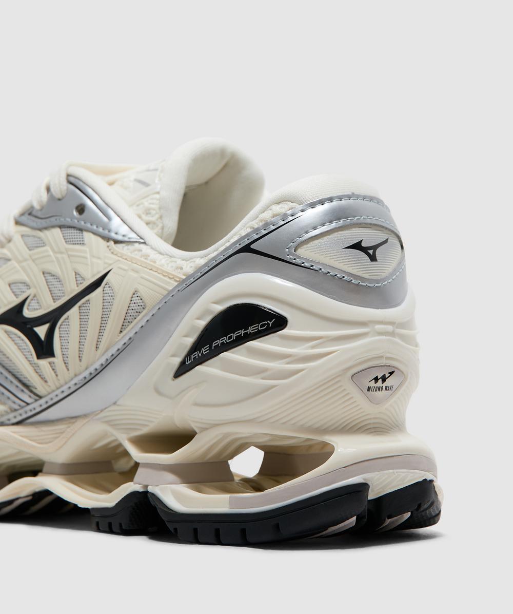 Mizuno Wave prophecy LS 'Y2K' sneaker | PRISTINE / BLACK / SILVER Mizuno Wave prophecy LS 'Y2K' sneaker | PRISTINE / BLACK / SILVER
