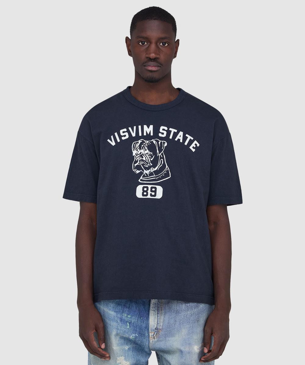 Visvim Box 89 Dmgd T-shirt In Blue