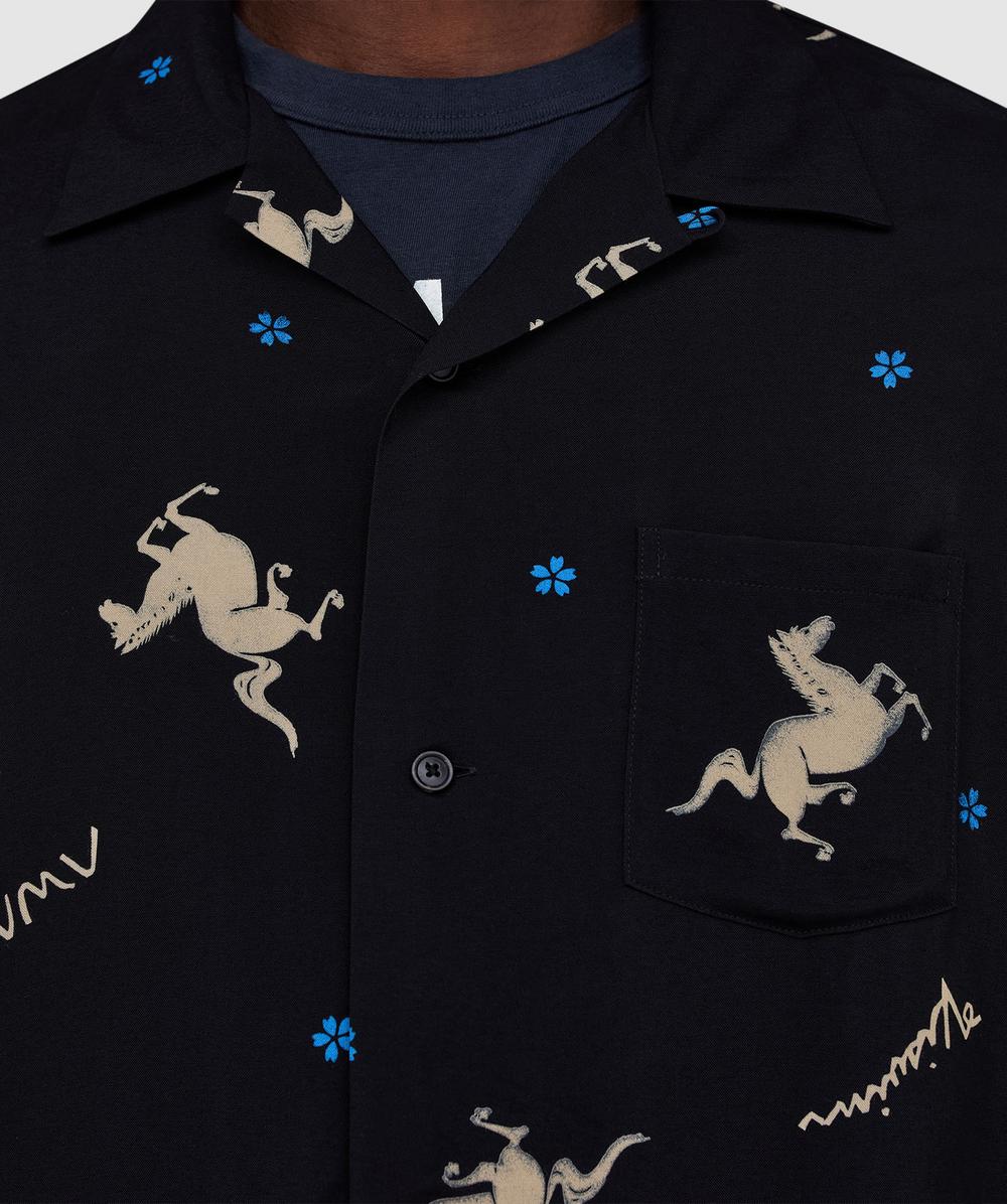 Visvim Crosby shirt | BLACK | SEVENSTORE