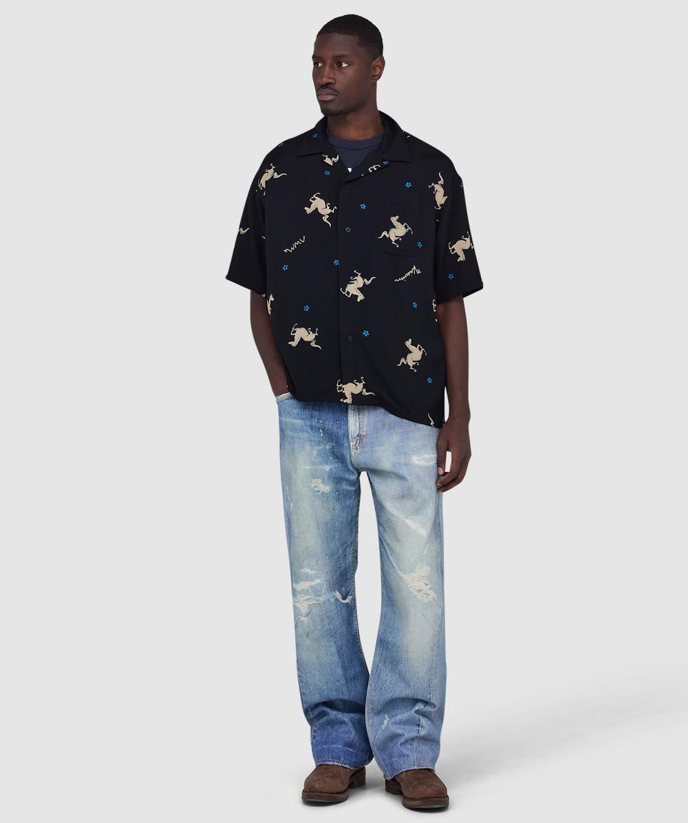Visvim Crosby shirt | BLACK | SEVENSTORE