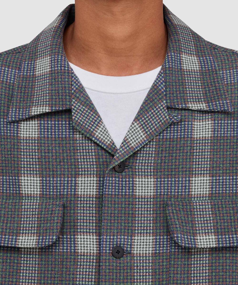 Visvim Carrow check long sleeve shirt | GREY | SEVENSTORE