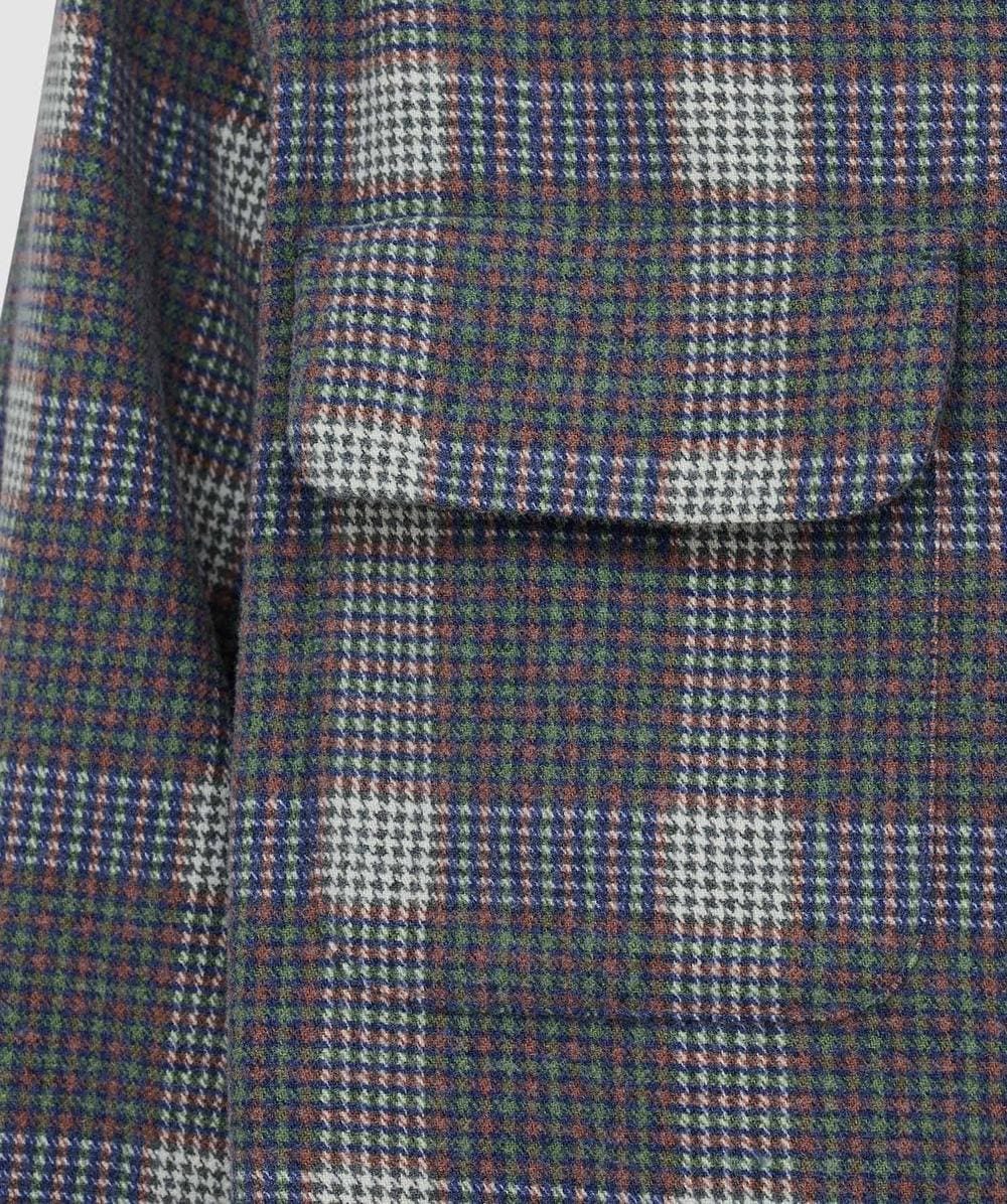 Visvim Carrow check long sleeve shirt | GREY | SEVENSTORE