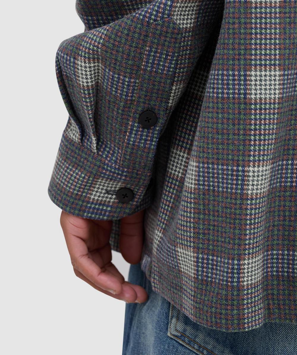 Visvim Carrow check long sleeve shirt | GREY | SEVENSTORE