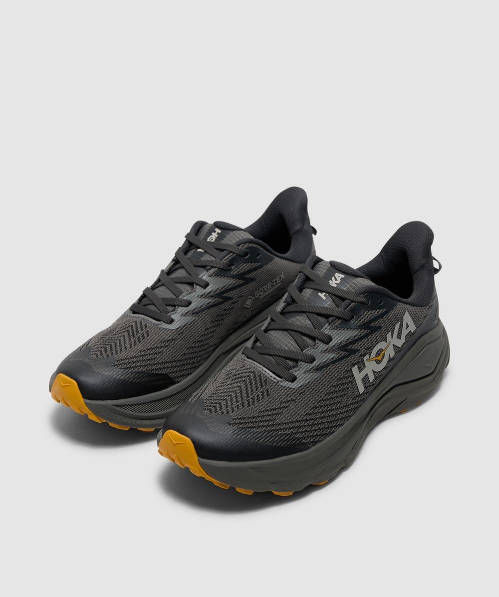 Hoka Challenger 8 Gore-Tex sneaker | ASPHALT GREY / VARSITY YELLOW