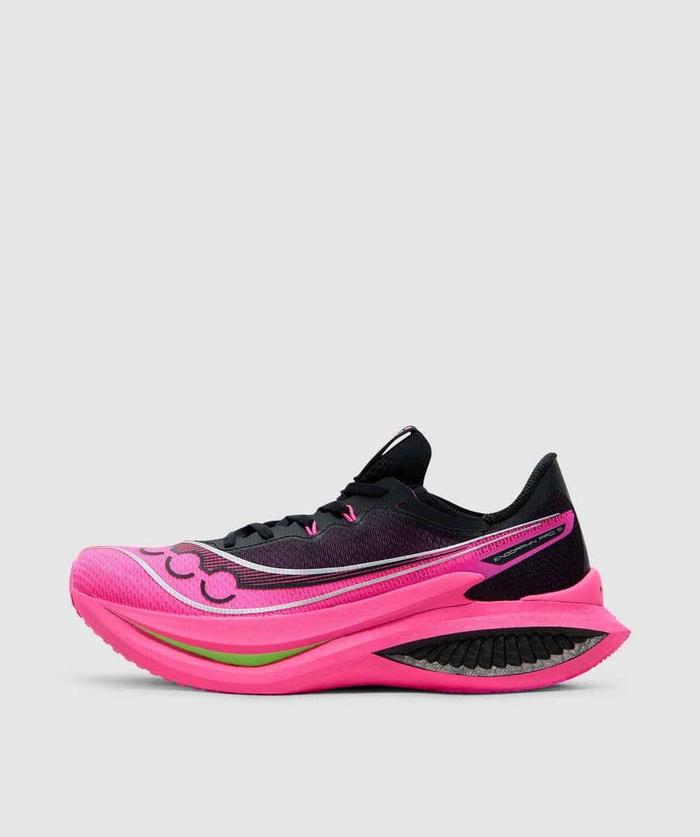 Saucony Men's Black Endorphin Pro 5 Sneaker ( /Shock - 7) - Size 7