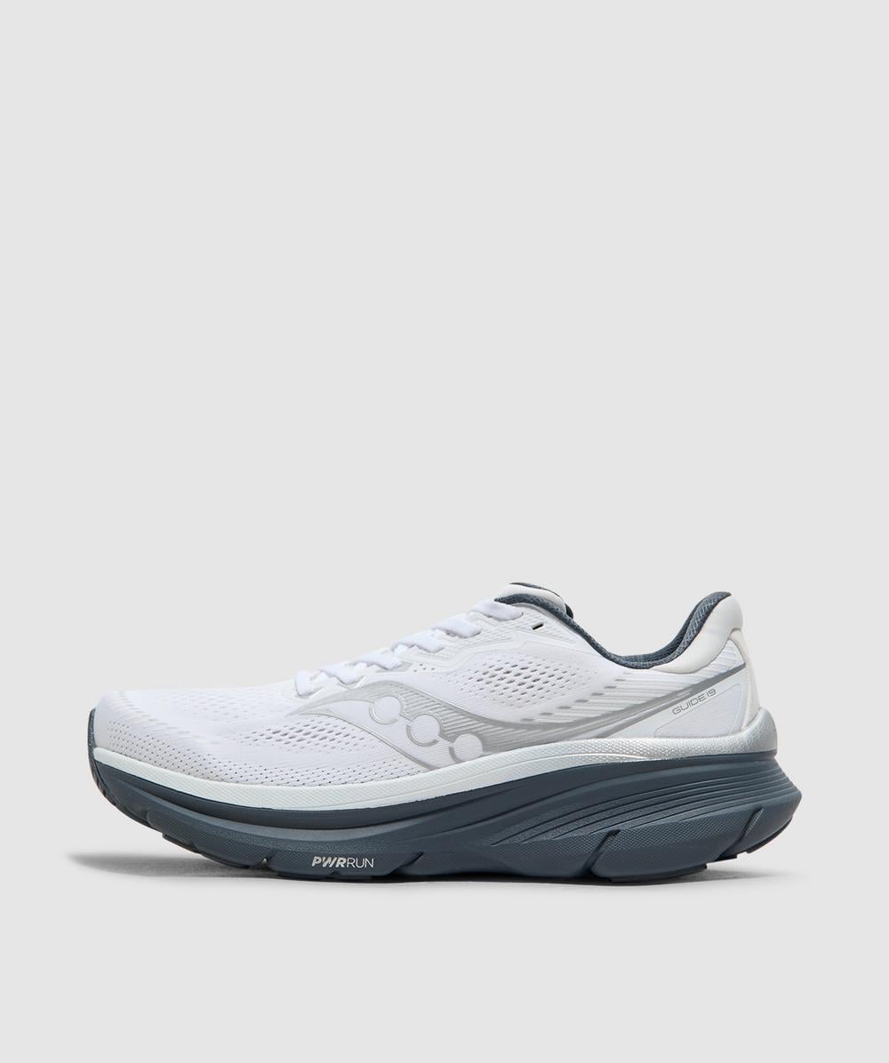 Saucony Men's White Guide 19 Sneaker ( /Shadow - 9) - Size 9