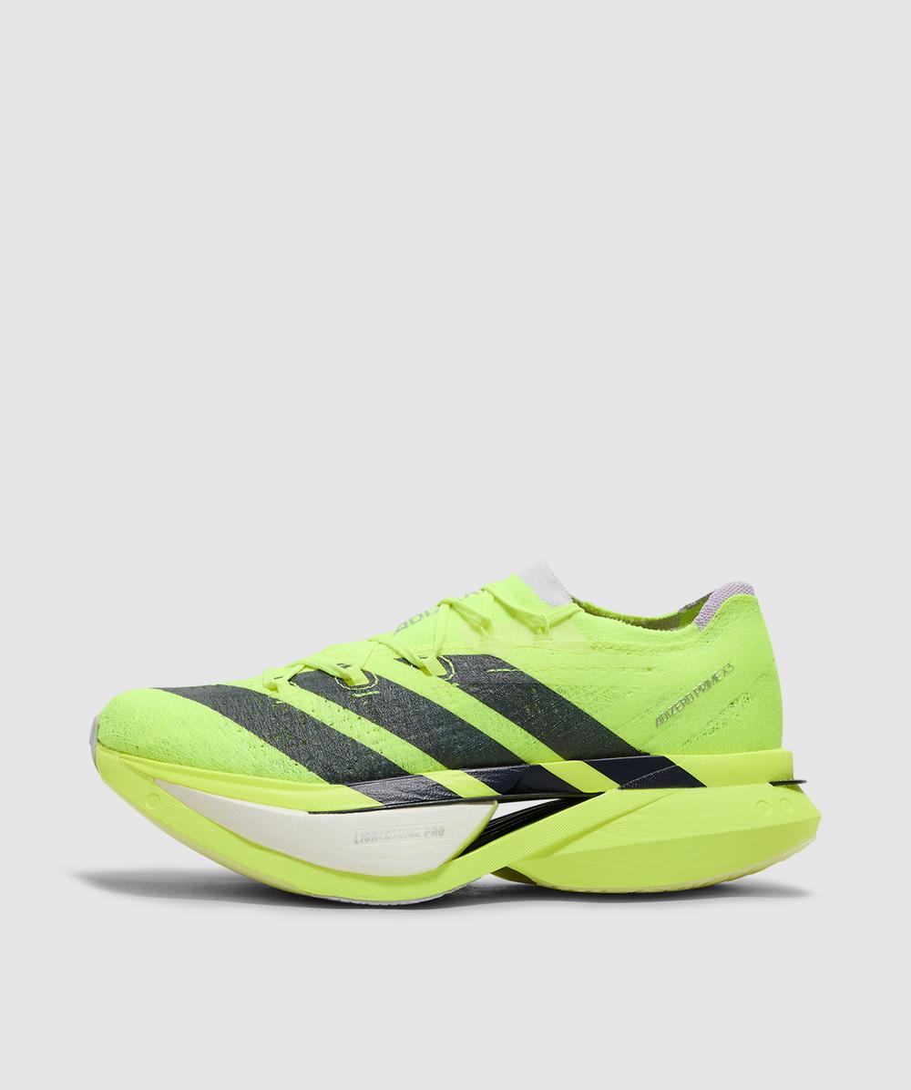 Adidas Men's Yellow Adizero Prime X3 Strung Sneaker (Solar /Solar /Solar - 7) - Size 7