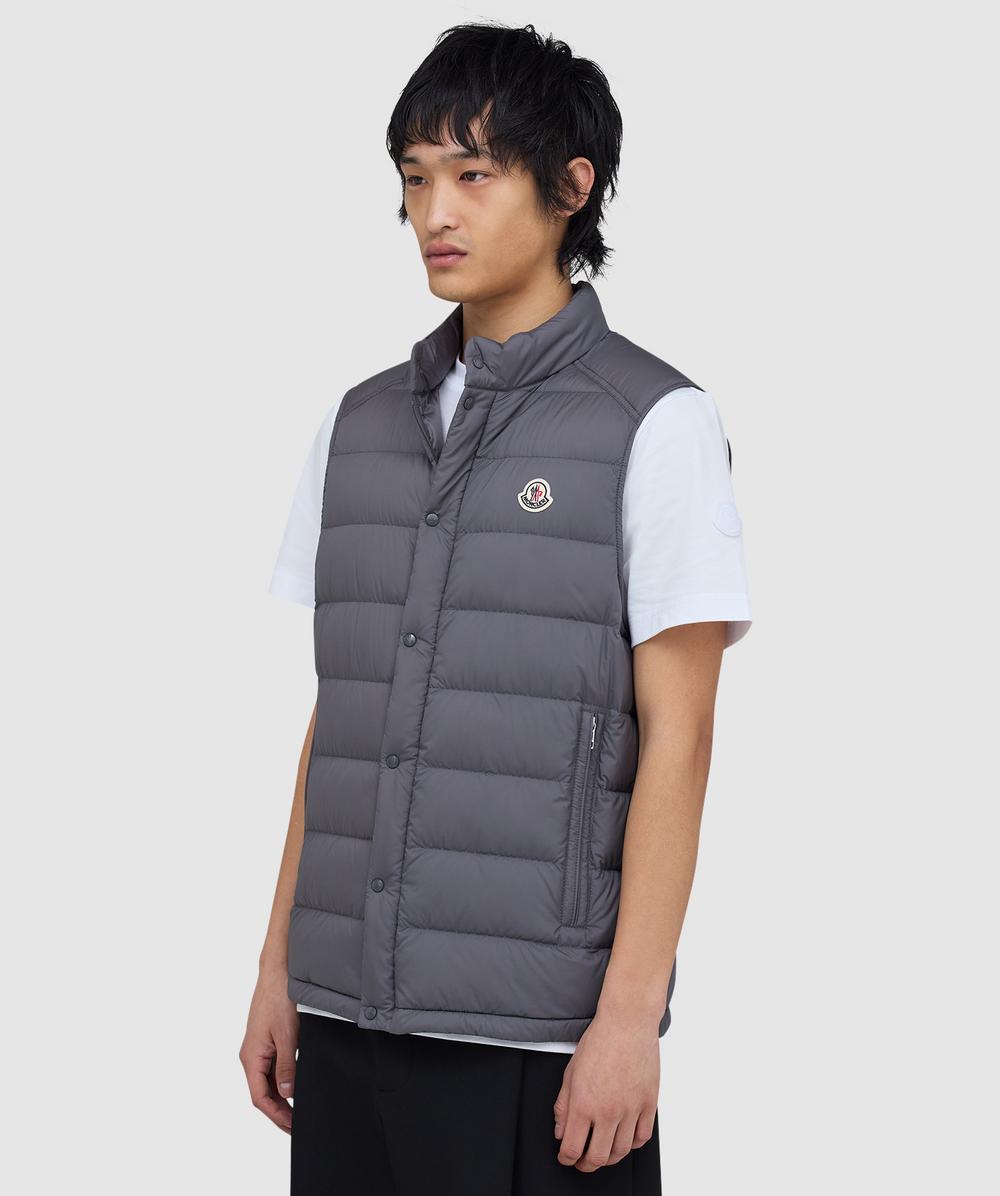 Moncler Barthe down vest | GREY | SEVENSTORE