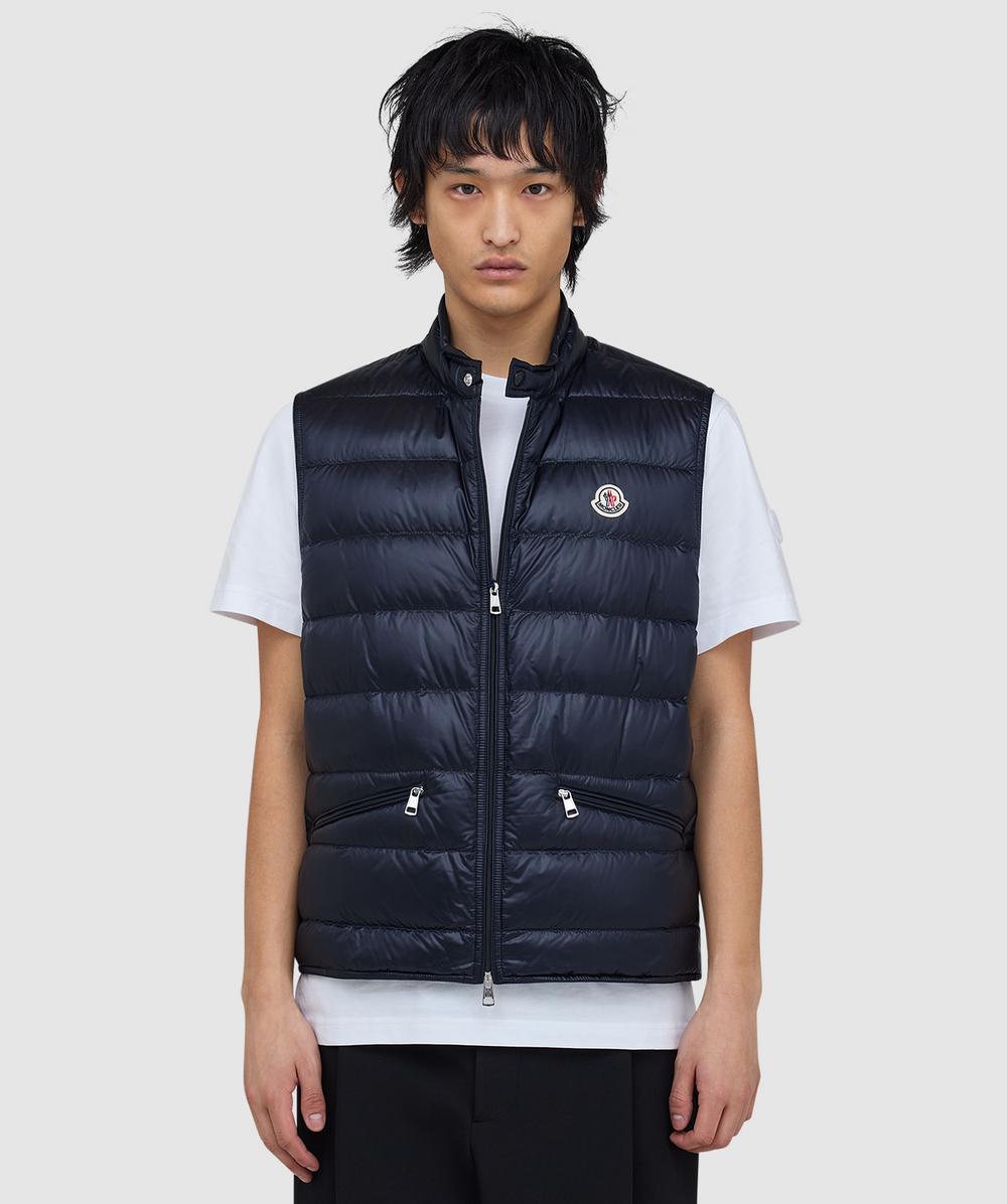 Moncler Gui Down Vest (Navy - 3) - Size 3, Male