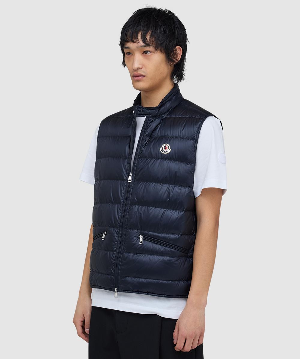 Moncler Gui down vest | NAVY | SEVENSTORE