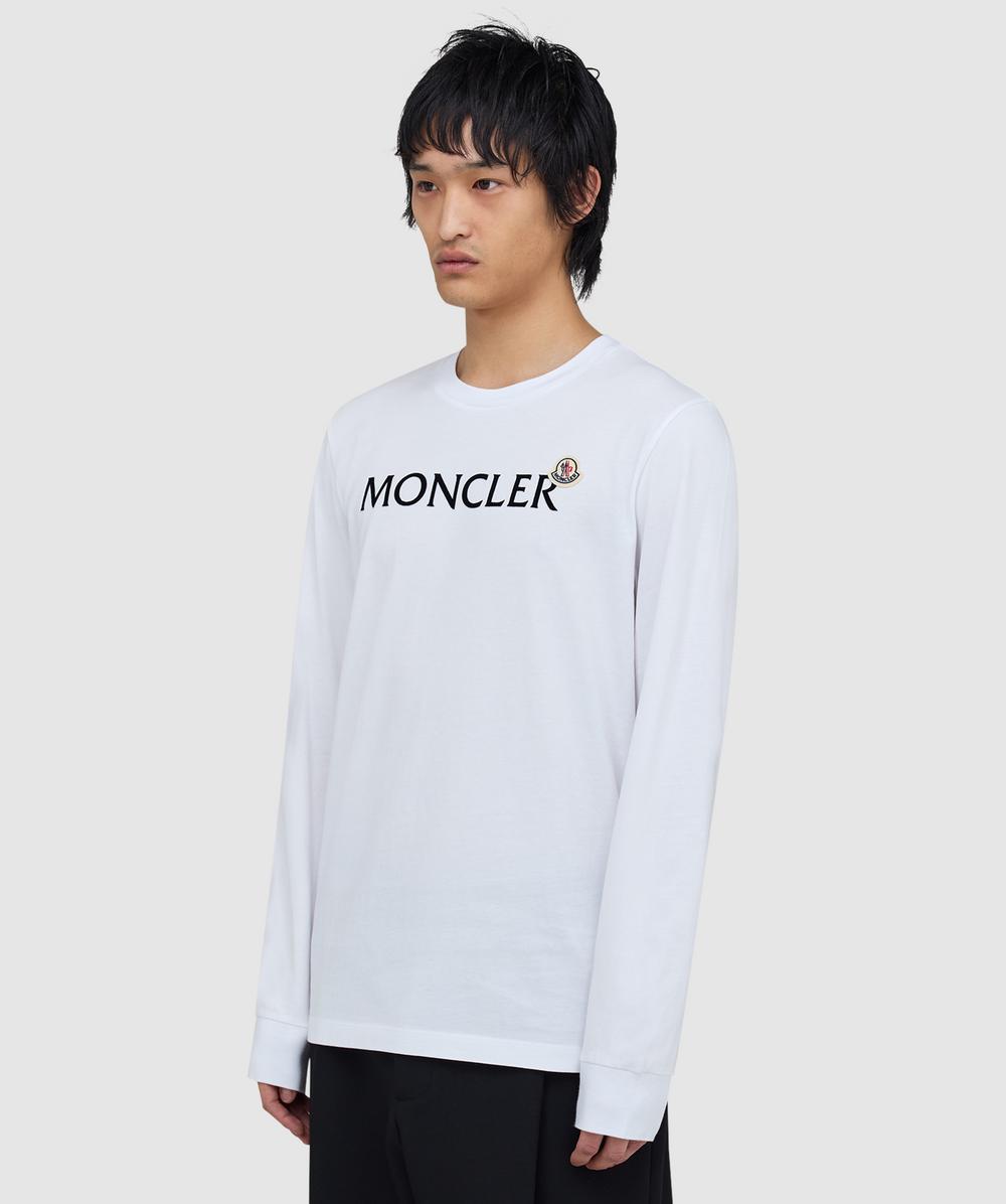 Moncler Double badge long sleeve t-shirt | WHITE | SEVENSTORE