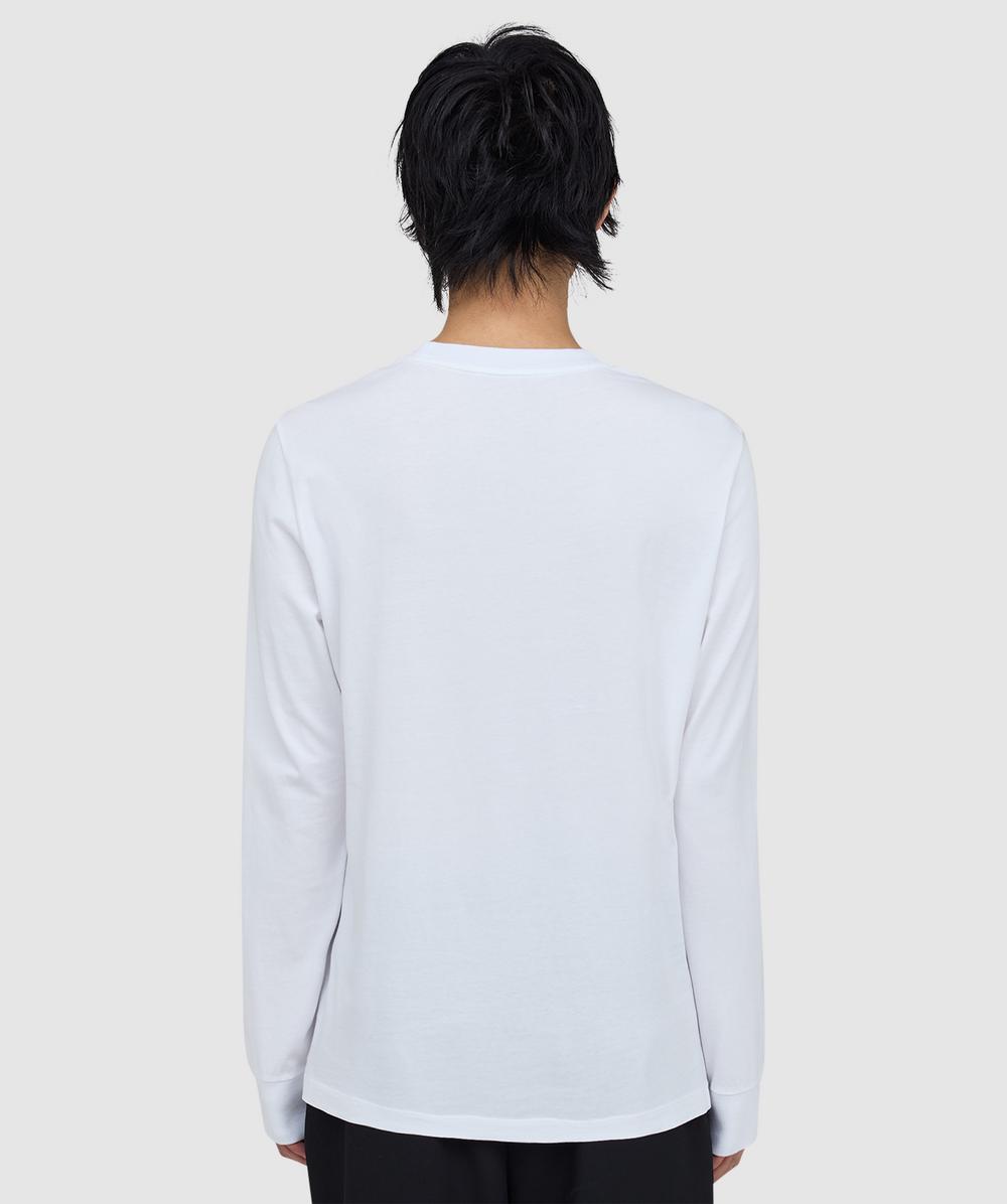 Moncler Double badge long sleeve t-shirt | WHITE | SEVENSTORE
