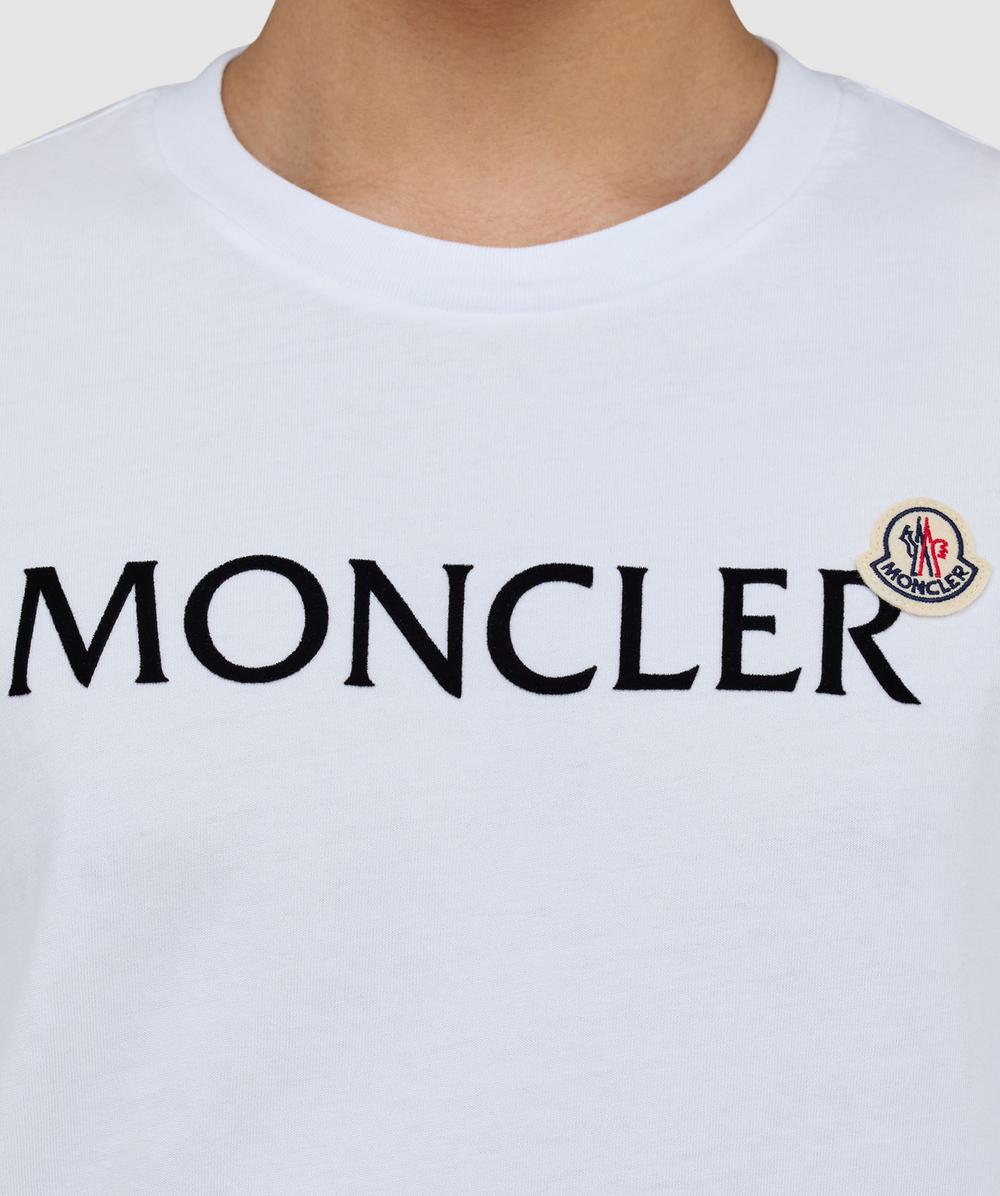 Moncler Double badge long sleeve t-shirt | WHITE | SEVENSTORE