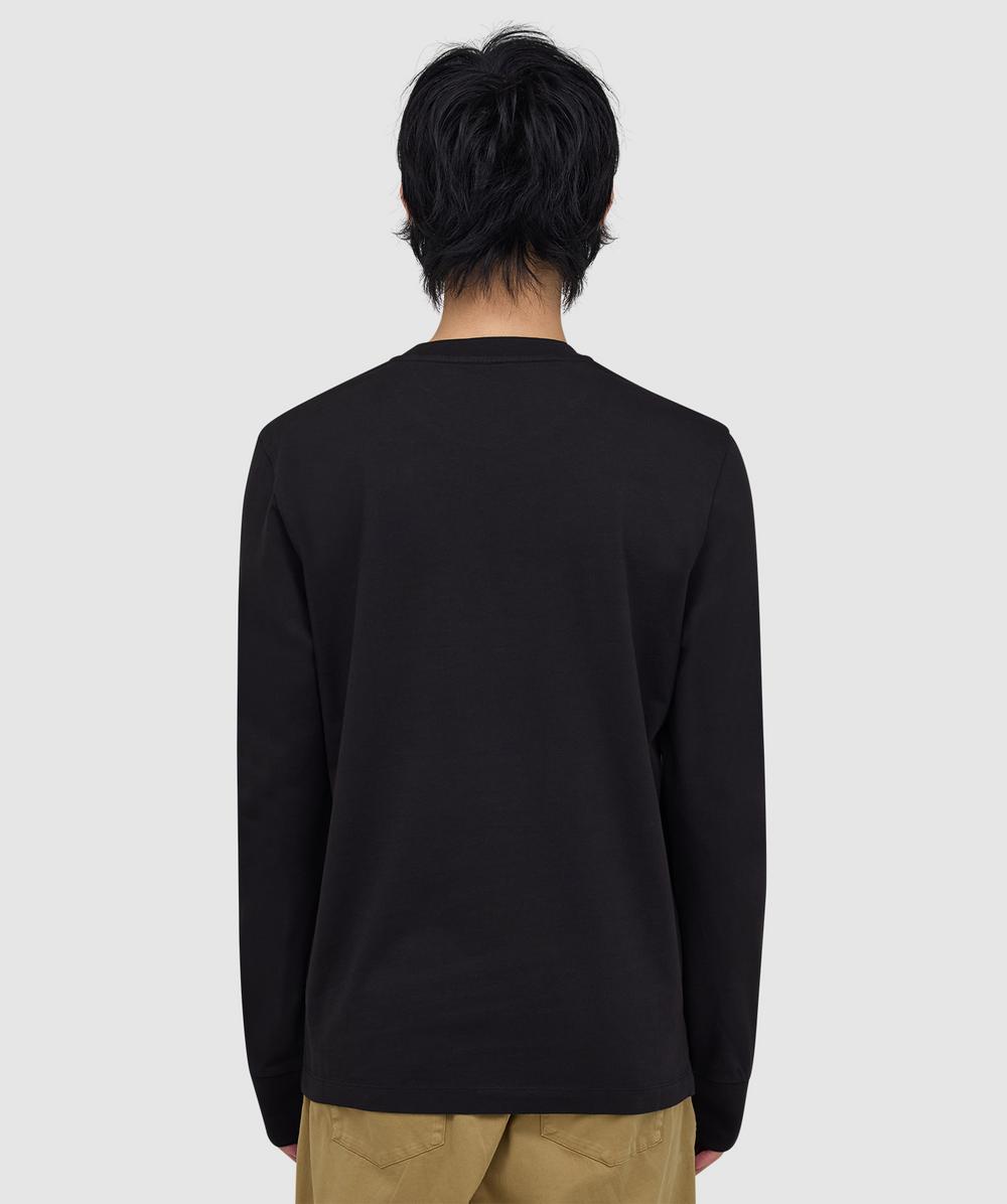 Moncler Double badge long sleeve t-shirt | BLACK | SEVENSTORE