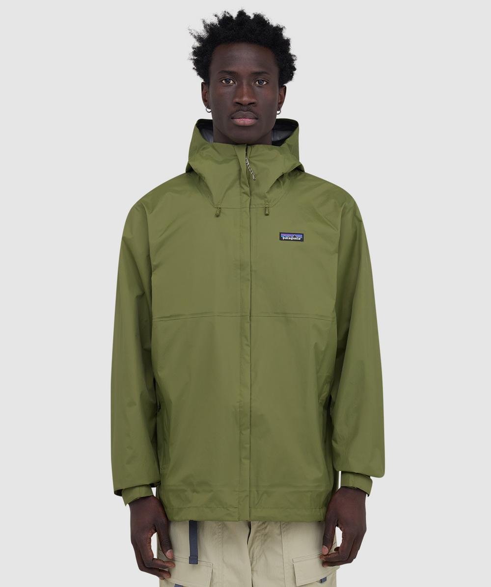 Patagonia Torrentshell 3L Rain Jacket (Caper Green - L) - Size L, Male