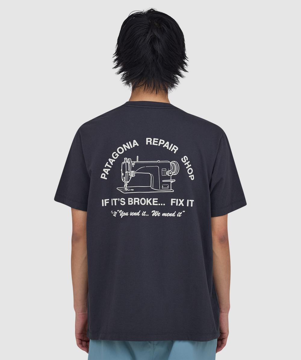 Patagonia Repair Shop T-shirt In Blue