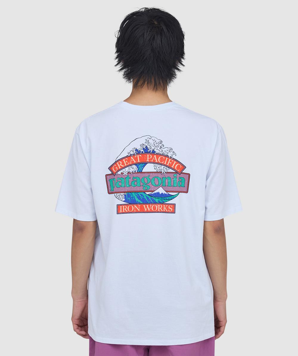 Patagonia Men's White Great Waves Responsibilitee T-Shirt ( - M) - Size M