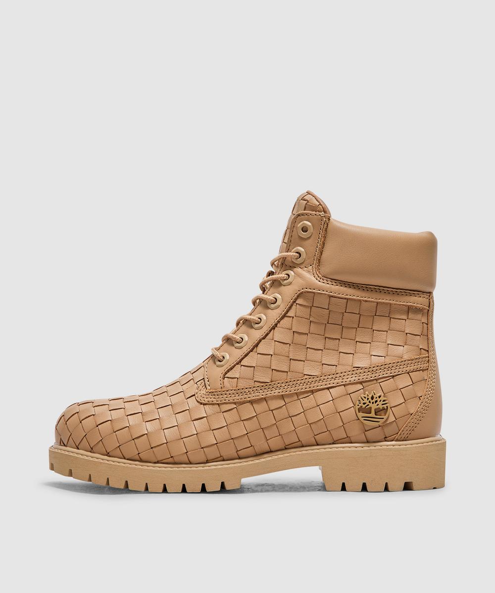 Timberland Men's Beige 6 Inch Woven Lace Boot (Medium Full Grain - 8) - Size 8