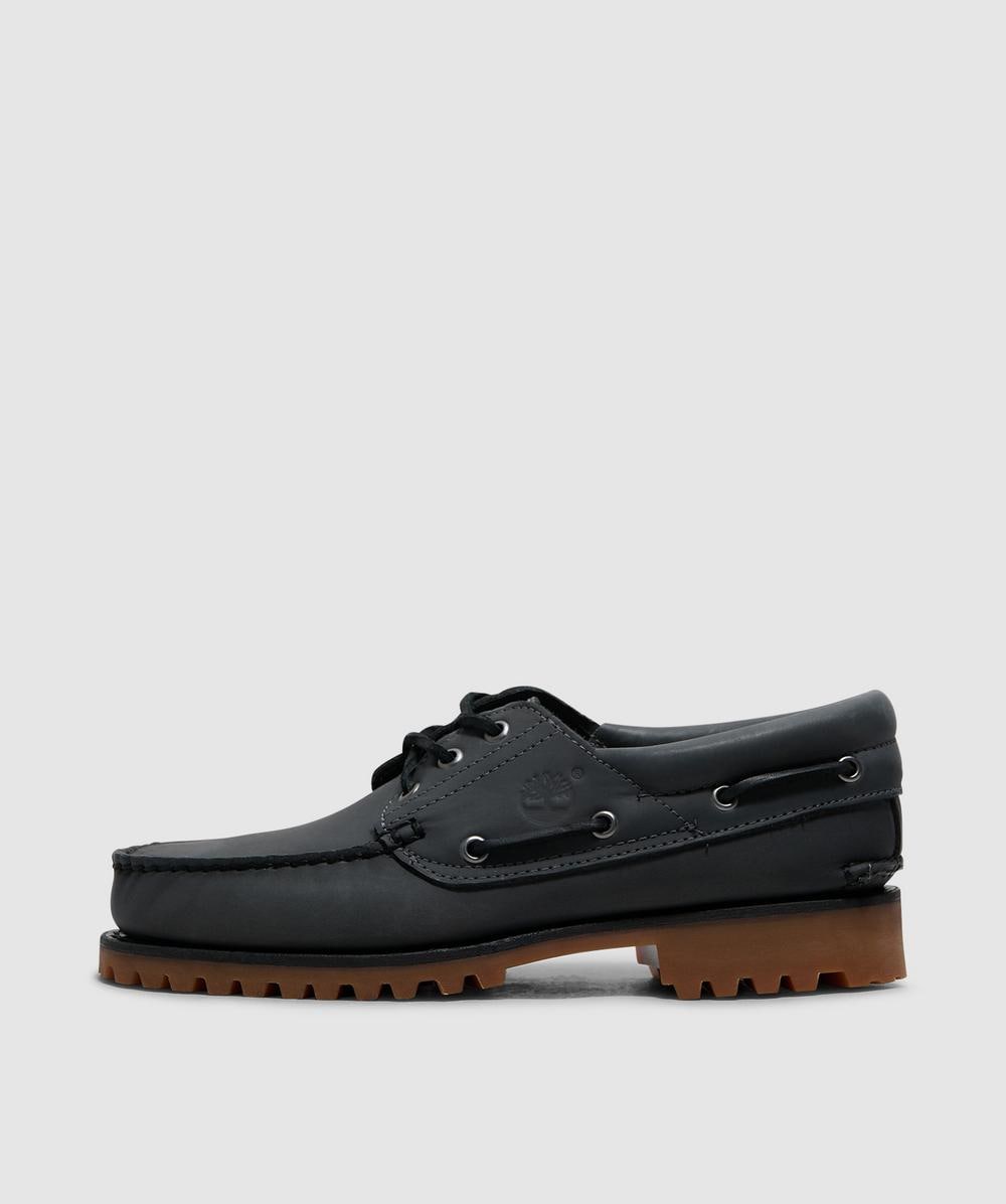Timberland Authentic Boat Shoe In Black