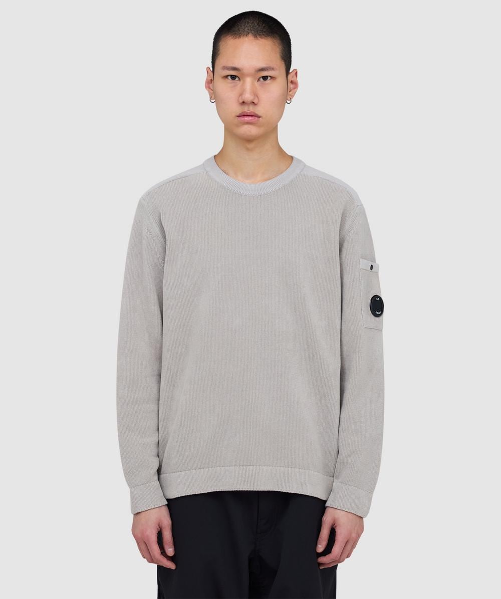 C.P. Company Cotton chenille lens sweater | DRIED HERB | SEVENSTORE