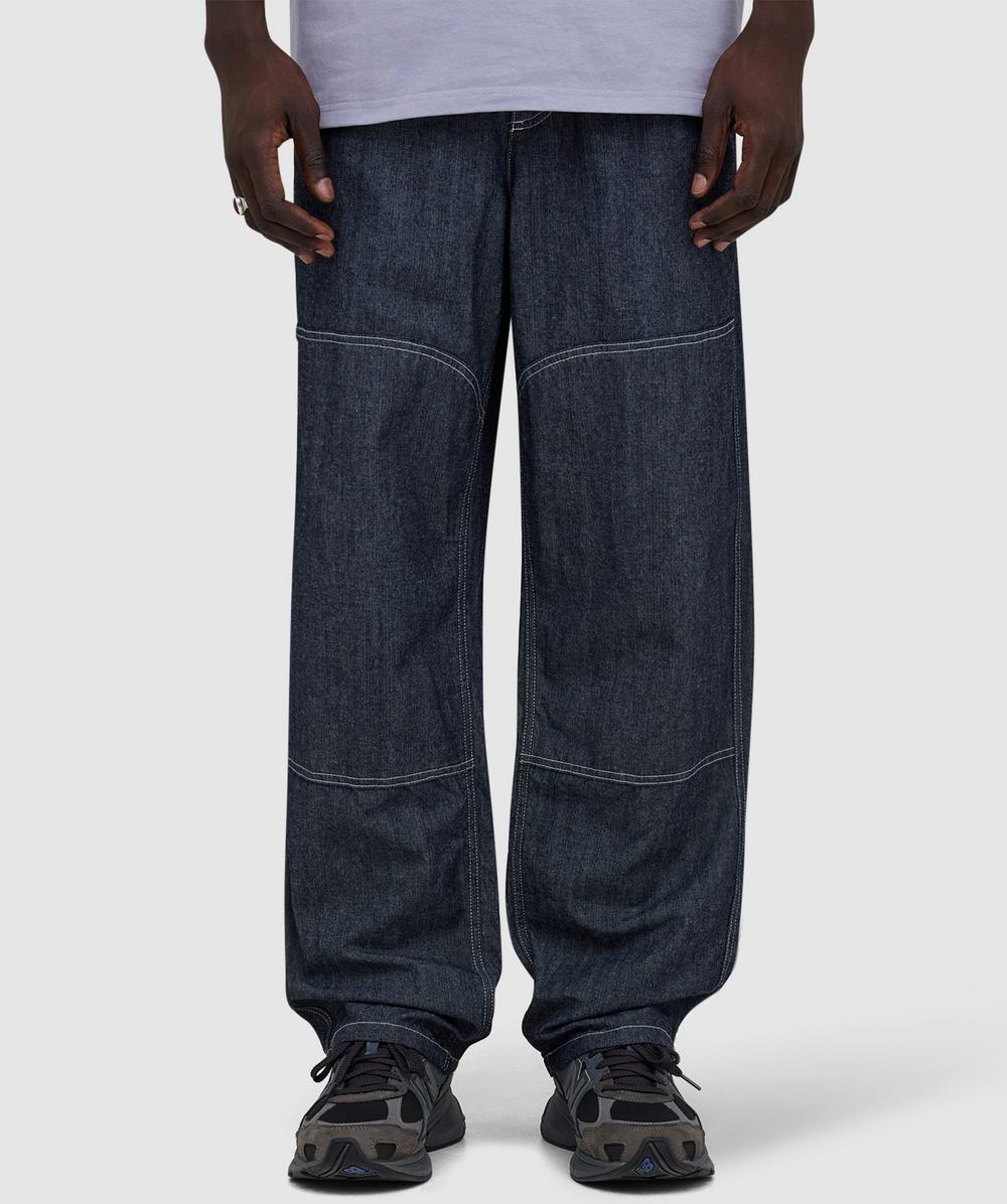 Gramicci Japanese Chambray Double Knee Pant (Navy - 34) - Size 34, Male