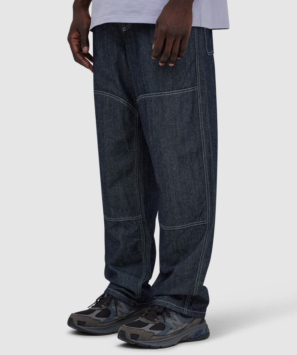 Gramicci Japanese chambray double knee pant | NAVY | SEVENSTORE