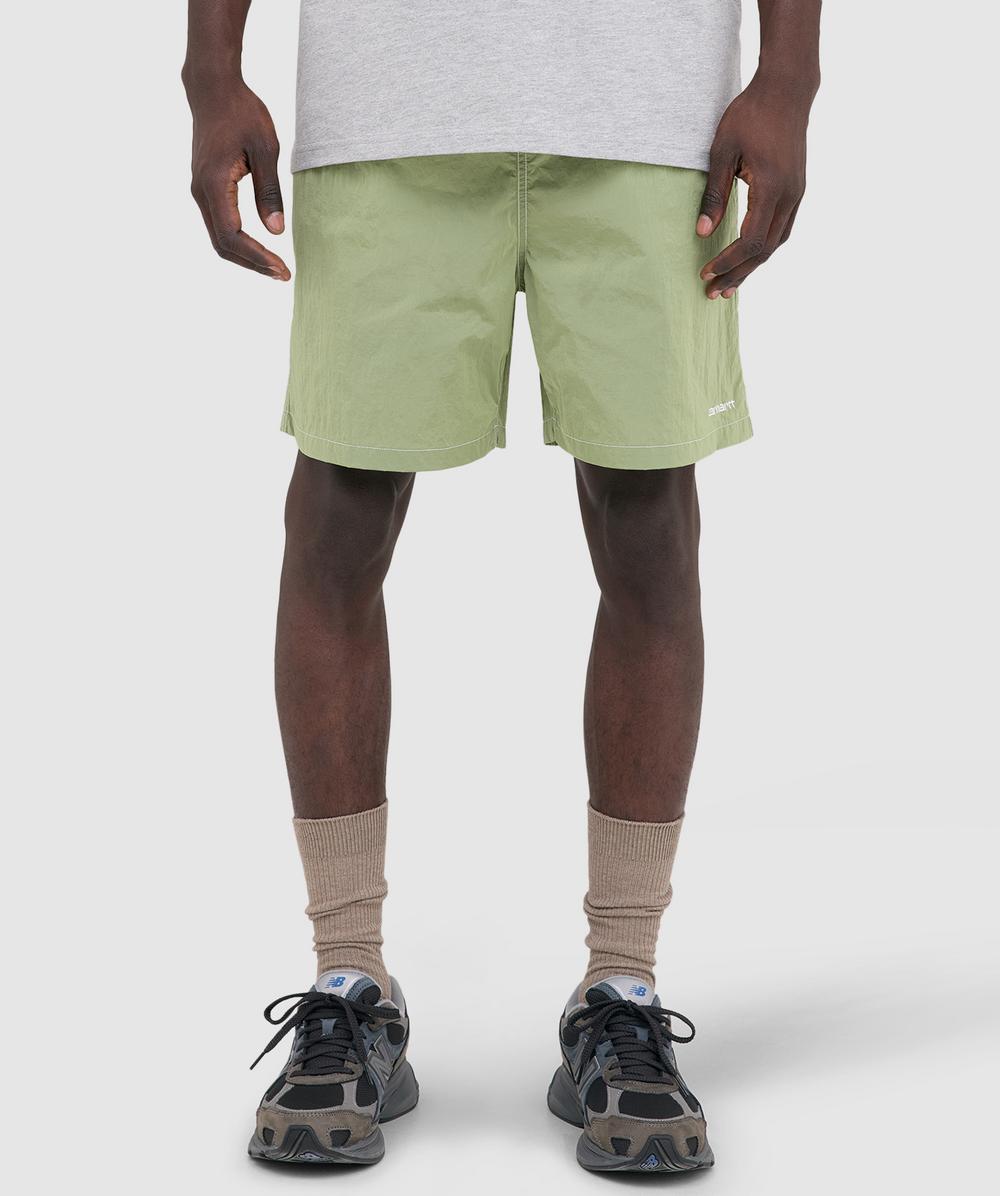 Carhartt Wip Men's Green Canby Swim Short (Gentle / White - L) - Size L