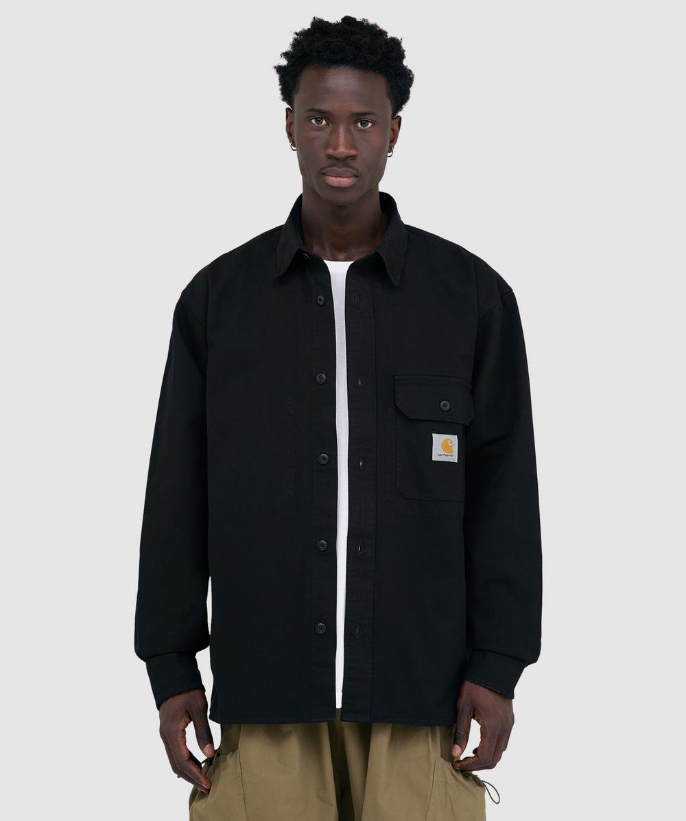 Carhartt WIP Reno Shirt Jacket (Black - Xl) - Size XL, Male