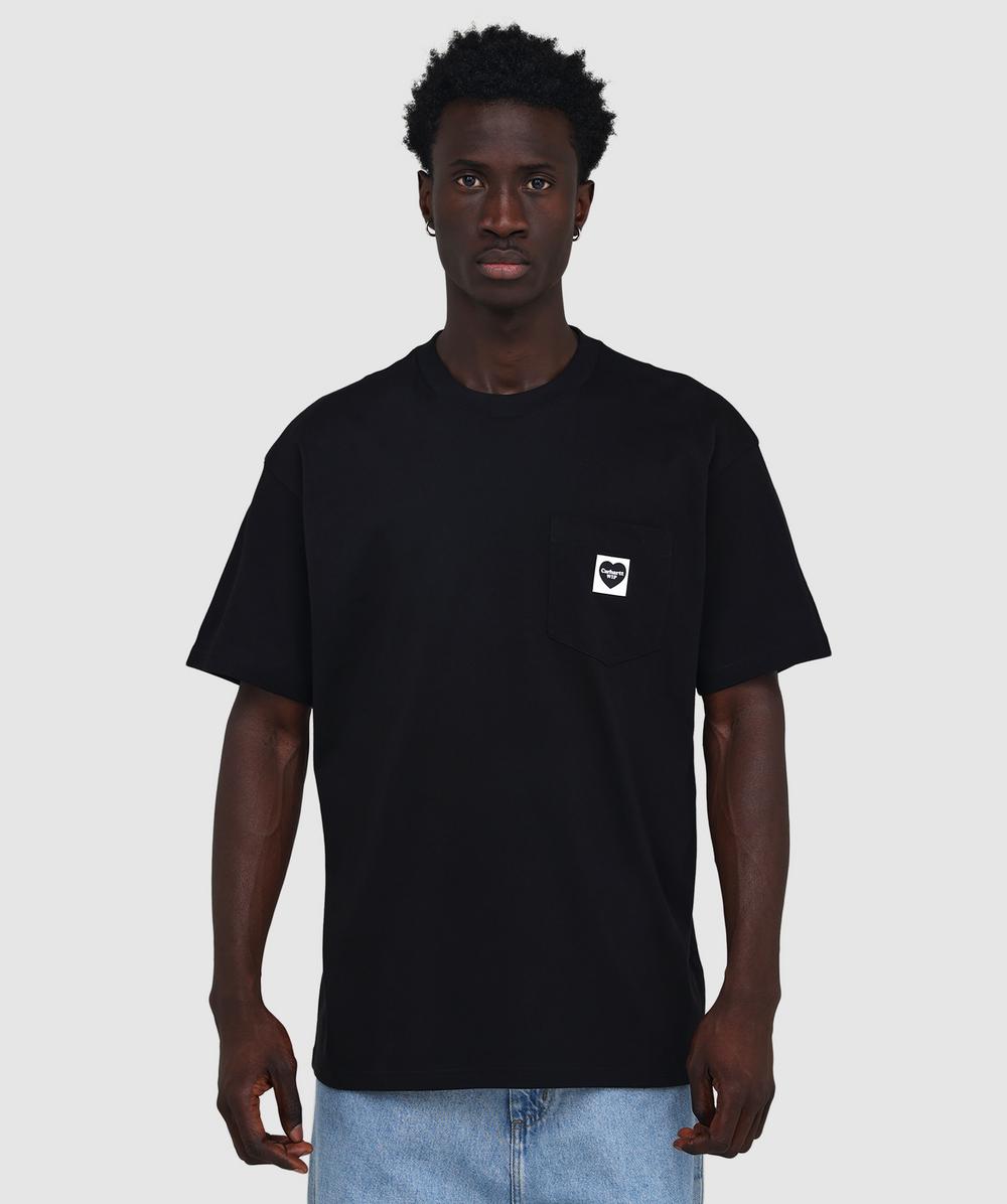 Carhartt Wip Men's Black Pocket Heart T-Shirt ( / - L) - Size L