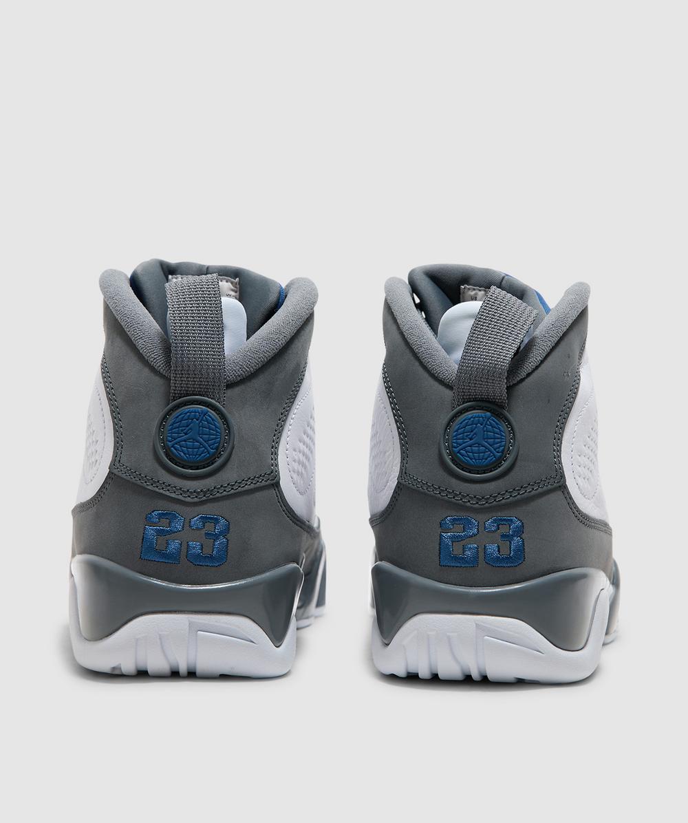 Jordan Air Jordan 9 “Flint Grey” sneaker | WHITE/FRENCH BLUE-FLINT