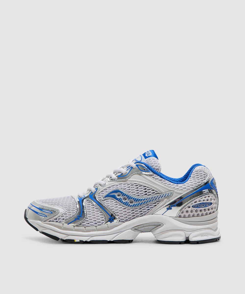 Saucony Men's White Progrid Triumph 4 Sneaker (Mist/Lapis - 12) - Size 12